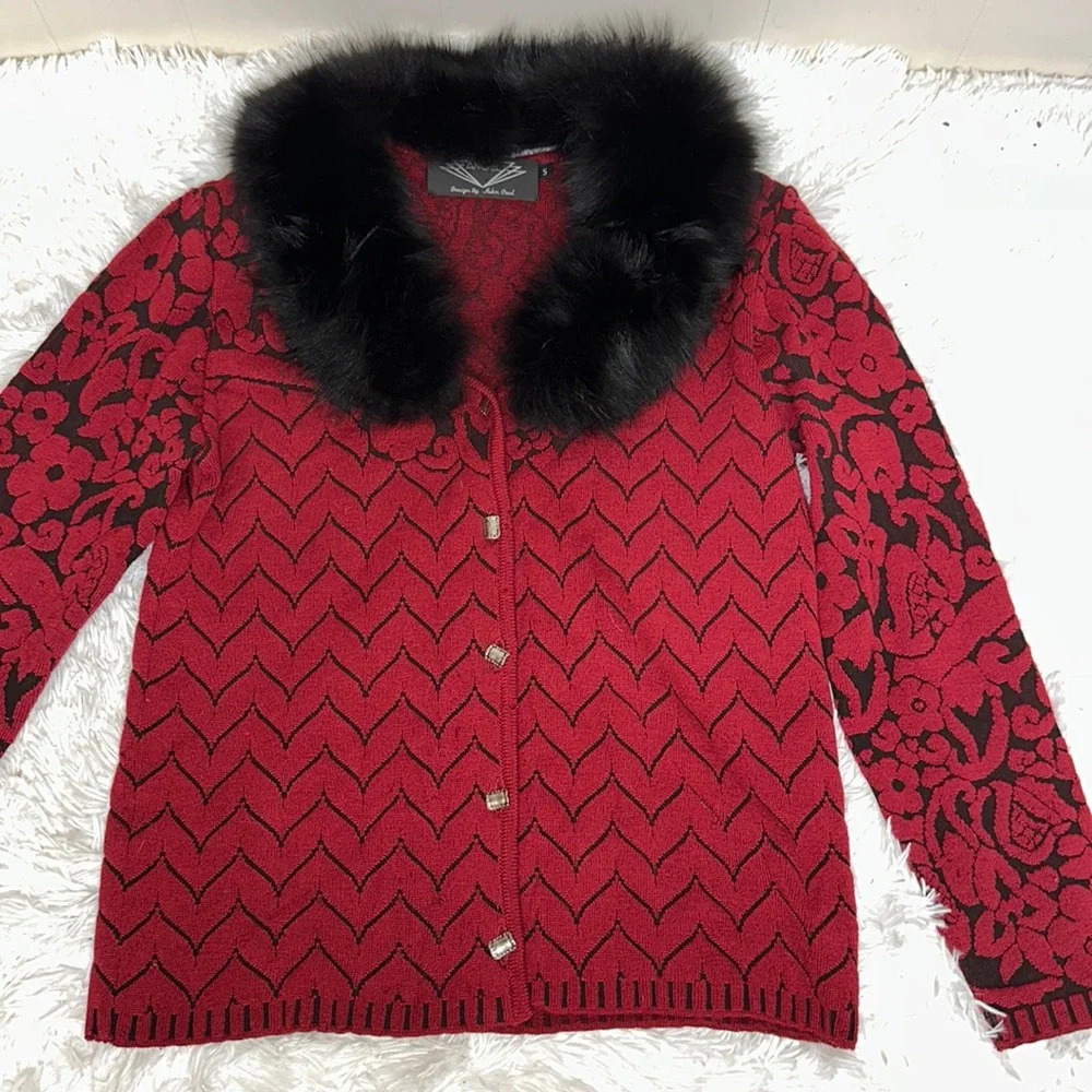 Sabri Ozel Italian Yarn Wool Blend Cardigan